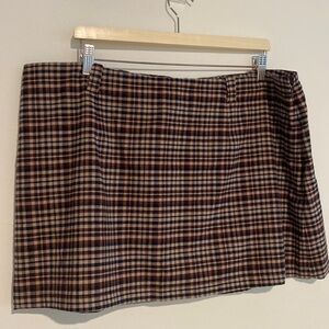 Abercrombie & Fitch Plaid Skort